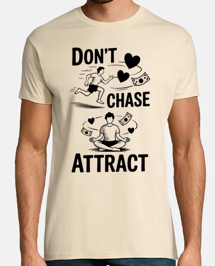 T-shirt non inseguire attrai citazione arte