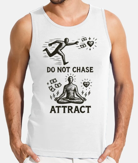 T-shirt non inseguire attrarre stampa minima