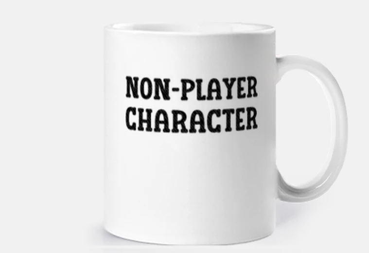 Cup non-player character