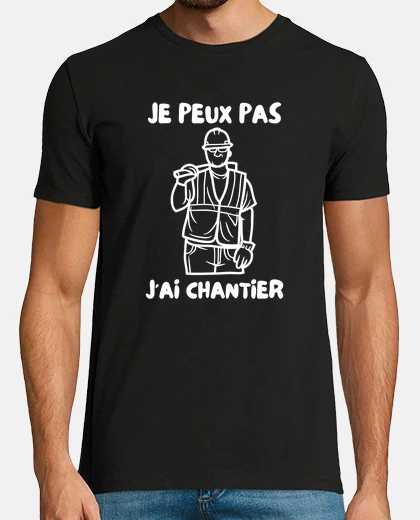 T-shirt Non posso avere un cantiere