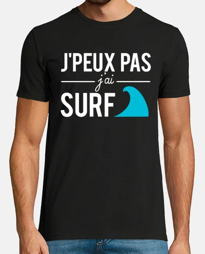 T-shirt Non posso fare surf in regalo per surfi