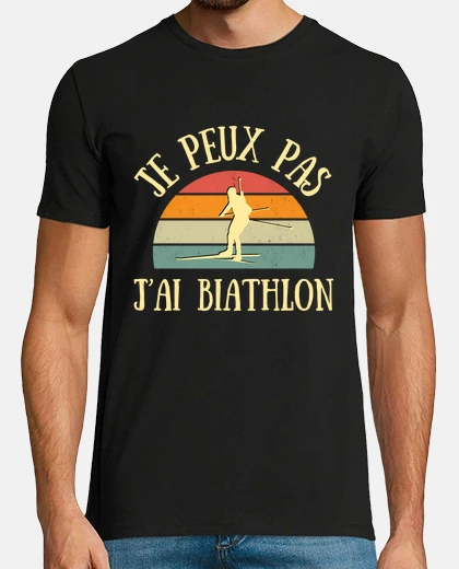T-shirt Non posso ho il biathlon amico