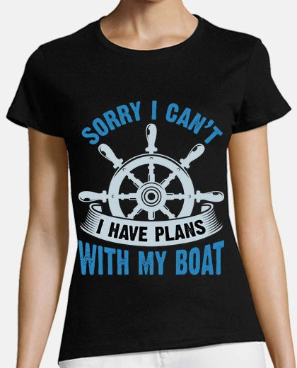 T-shirt non posso, ho il volante della barca, il navigatore di babordo
