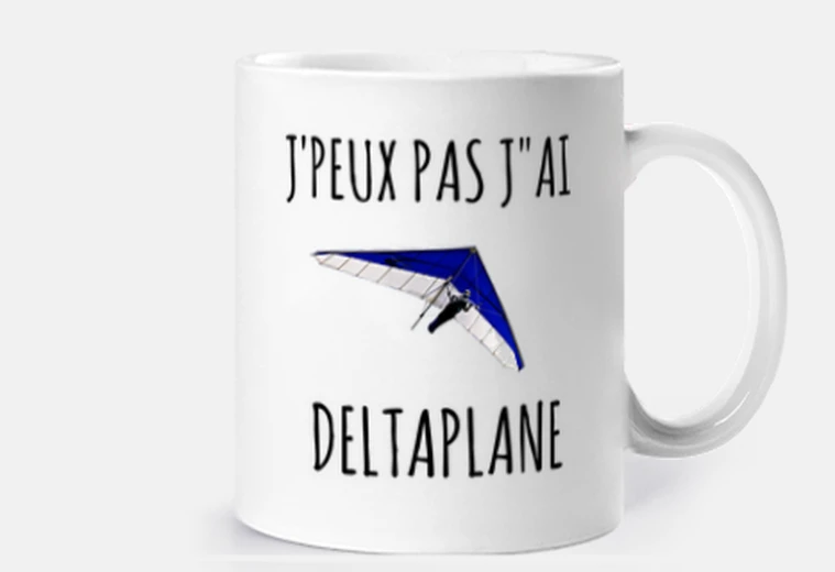 Tazza non posso ho un deltaplano, personalizzabile, cup, delta wing, wprs