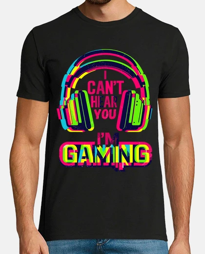 T-shirt non riesco a sentirti sto giocando