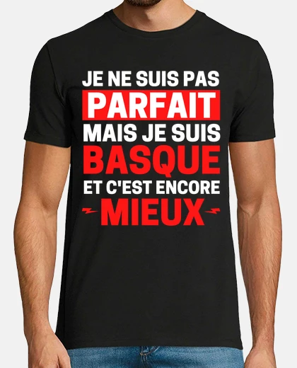 T-shirt non sono perfetto ma basco