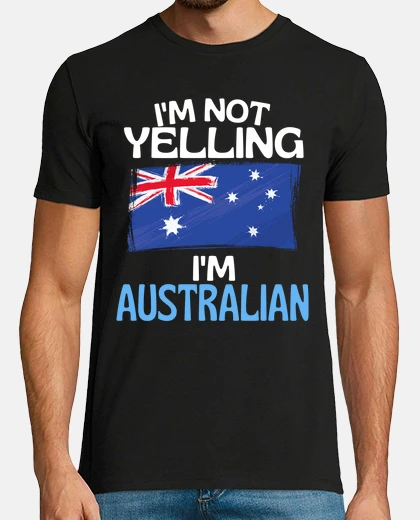 T-shirt non sto urlando sono australiano divert