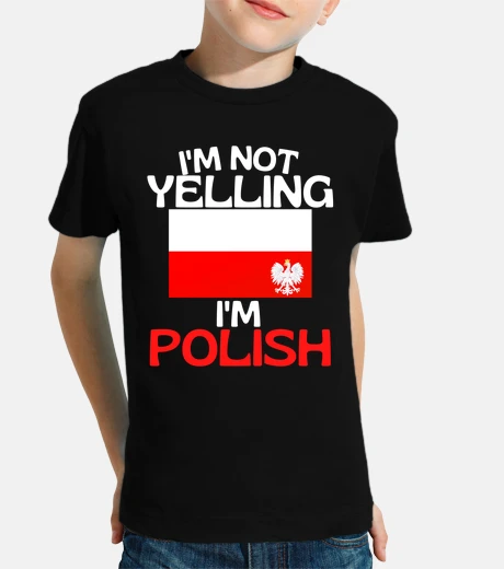 Abbigliamento non sto urlando sono polacco divertente