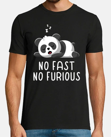 T-shirt non veloce non furioso pigro pigro