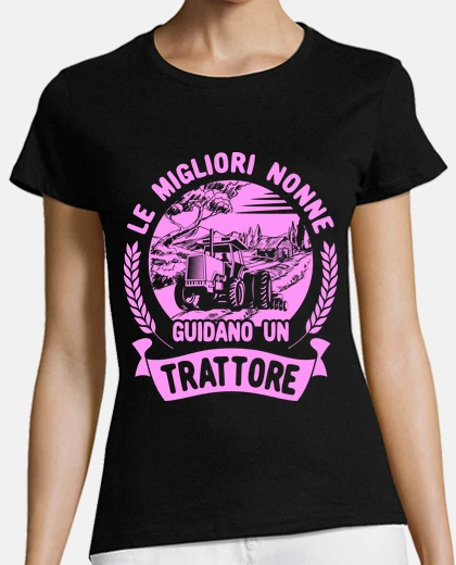 T-shirt Nonna Contadina Trattore Divertente
