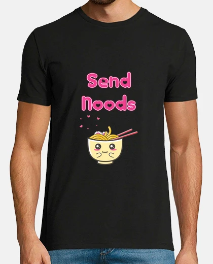 T-shirt noods uomo nero
