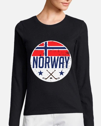 Norway ice hockey flag jersey supporter t shir. tostadora