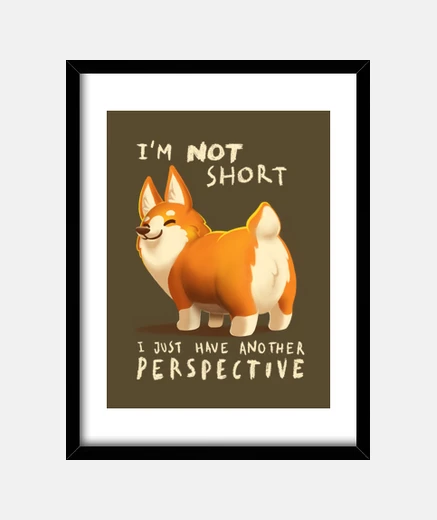 Cadre not court - corgi mignon - amoureux des chiens