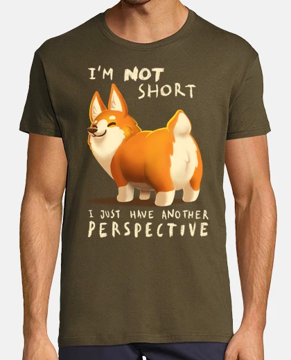 Tee-shirt not court - corgi mignon - amoureux des chiens