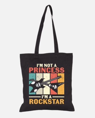 Born To Be A Rockstar Rock Music Guitarist Bass Electric Guitar Musician  Rock Band Gift Tote Bag by Thomas Larch - Pixels