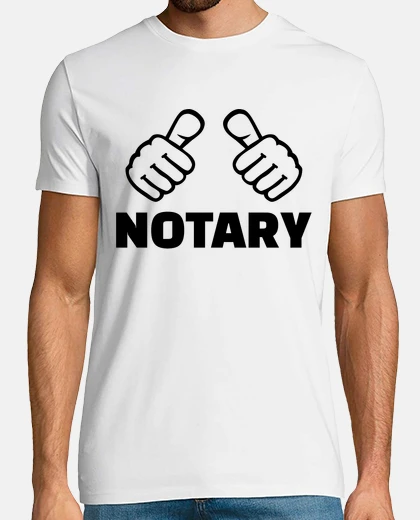T-shirt notary