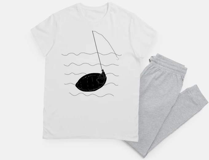 Pyjama note and fisherman