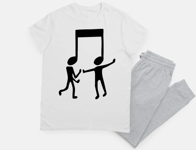 Pyjama note couple dance