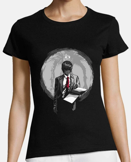 Tee-shirt note de mort - anime mortel livre titul