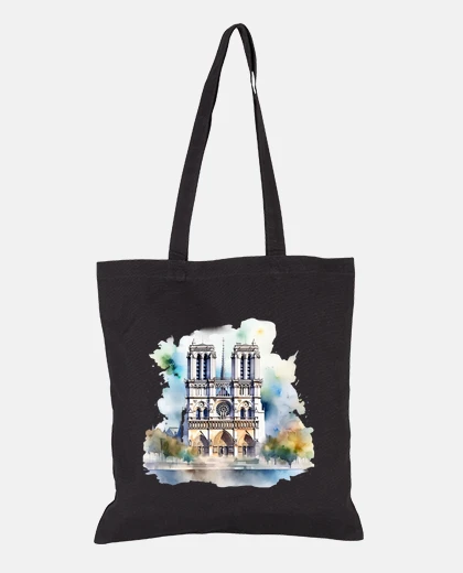 Bag notre dame de paris france esmeralda tote bag