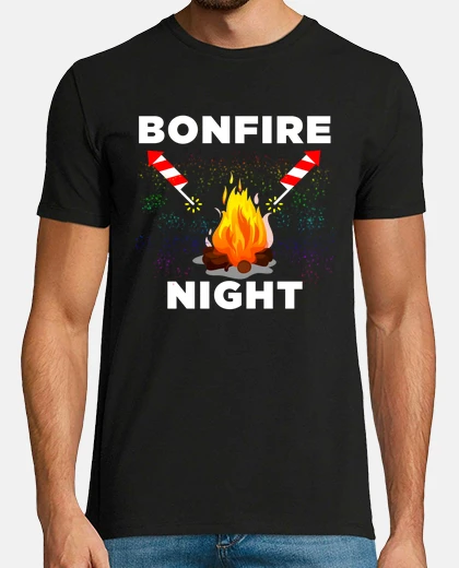 T-shirt notte dei falò - fuochi d&#39;artificio