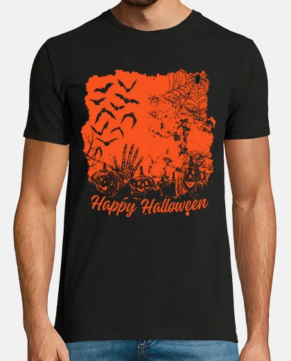 T-shirt notte di terrore e creature inquietanti