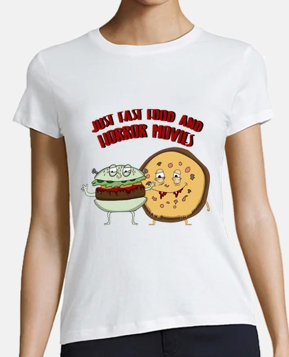 Tee-shirt nourriture et films d&#39;horreur