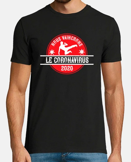 Tee-shirt Nous vaincrons le coronavirus covid