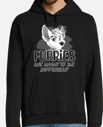Novelty proud furry tail ear furry hoodie tostadora
