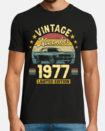 Tee-shirt Novembre 1977 45 Ans Anniversaire