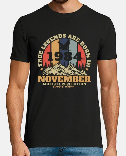 Tee-shirt Novembre 1984 Vintage Anniversaire