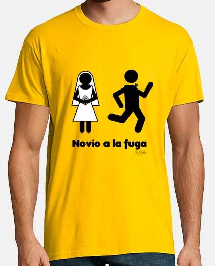 Camiseta ¡Novio a la fuga!