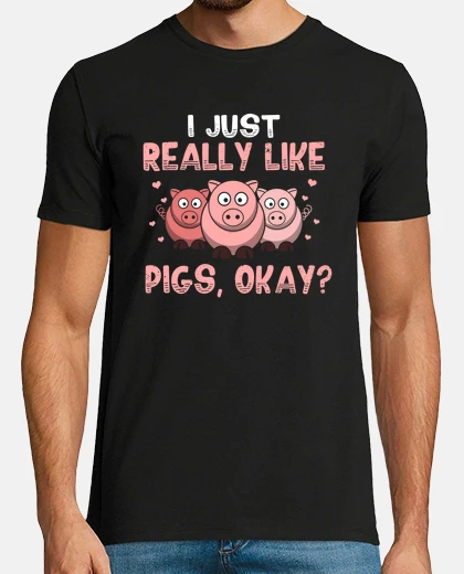 T-shirt novità maiali cinghiale porker oinker appassionato amante devoto esilarante maialini piggy pecary sc