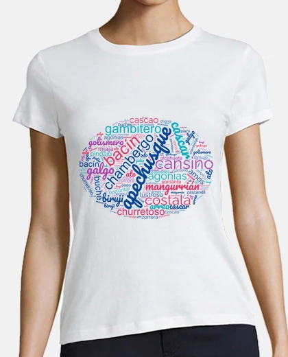 Playera Nube de palabras manchegas