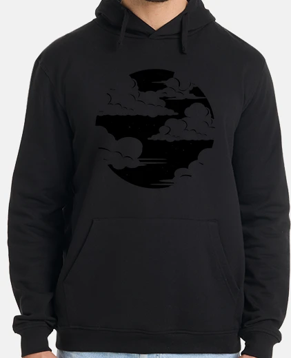 Sudadera nube negra luna