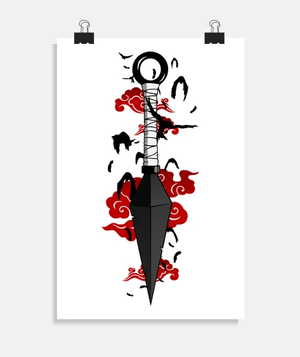 Póster nube roja kunai