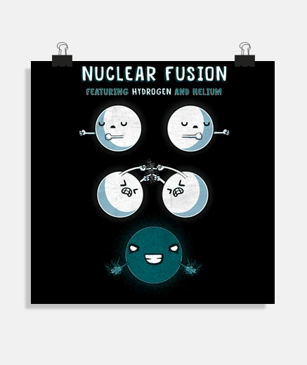 Poster nuclear fusion
