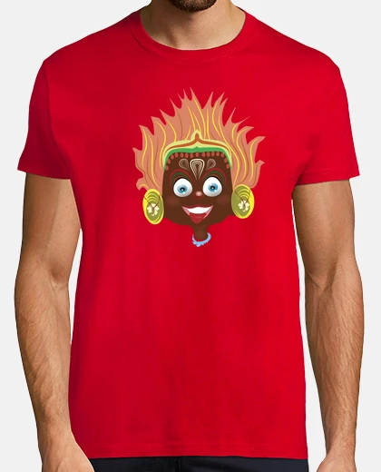Nuly Sanny Yakka, manga corta cuello pico cerrado, rojo