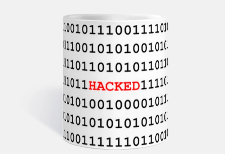 Mug numérique binaire hacked hacker hack digital  tasse café thé 