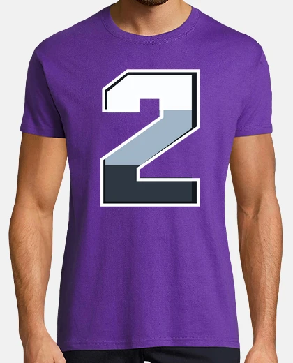 Camiseta Número 2 Blanco Blue