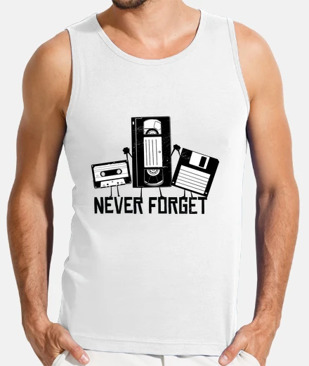 Camiseta Nunca olvides el video en cassette y el