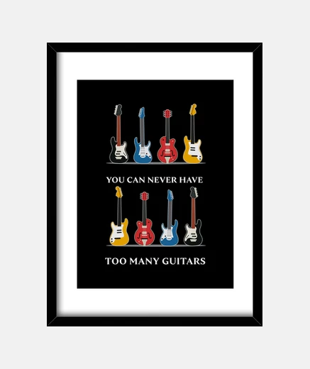 Cuadro nunca puedes tener demasiadas guitarras