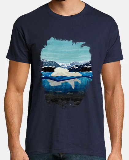 T-shirt nuoto orso polare
