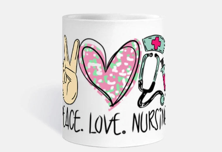 Tazza nurse - pe ace amoree infermiera - la p