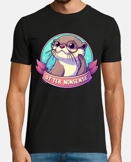 Camiseta nutria tonterías lindas graciosas