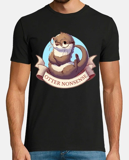 Camiseta nutria tonterías lindas graciosas