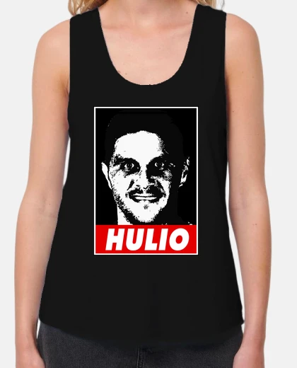 Tee-shirt obey hulio, femme, bretelles larges et coupe ample, noir