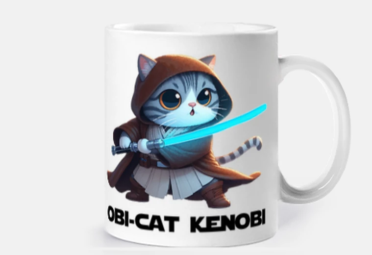 Tazza obi-cat kenobi nere nere