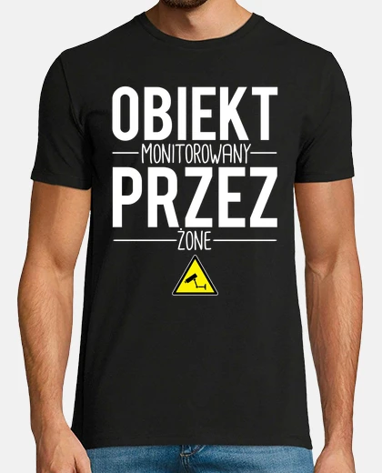 T-shirt obiekt monitorowany przez zone