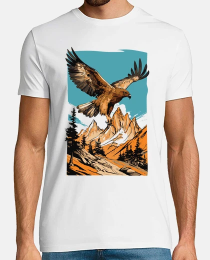 Camiseta observación del águila real de montaña